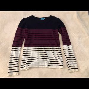 Striped long sleeve sweater